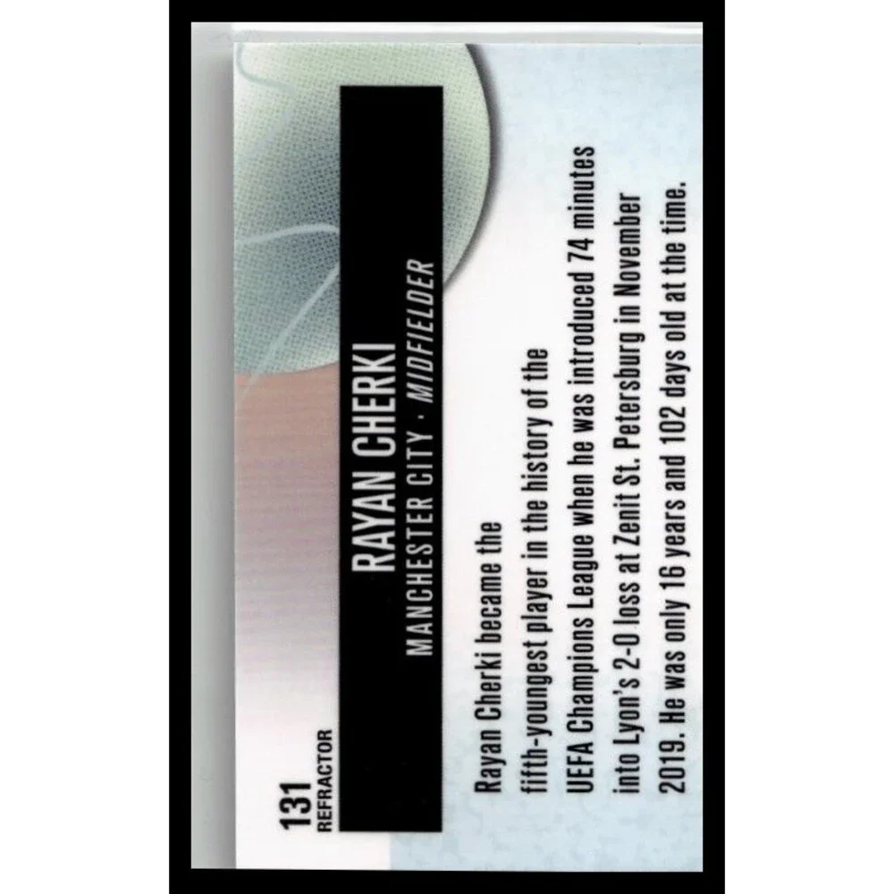 topps 2025-26 Finest UEFA Rayan Cherki Refractor refractor